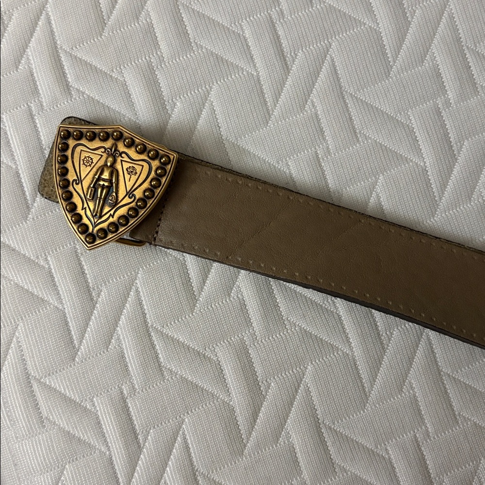 Gucci calfskin leather belt beige neutral - Picture 3 of 4